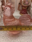 Fenton Pink Art Glass Chicken