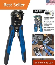 Self-Adjusting Stripper / Cutter, Heavy Duty, for 10-20 AWG Solid, 12-22 AWG ...