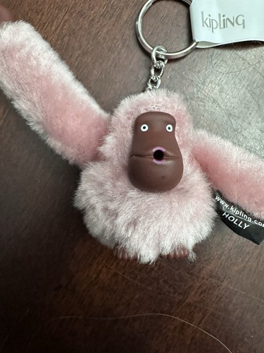 New With Tag KIPLING Pink HOLLY Monkey Keychain - Picture 9 of 9
