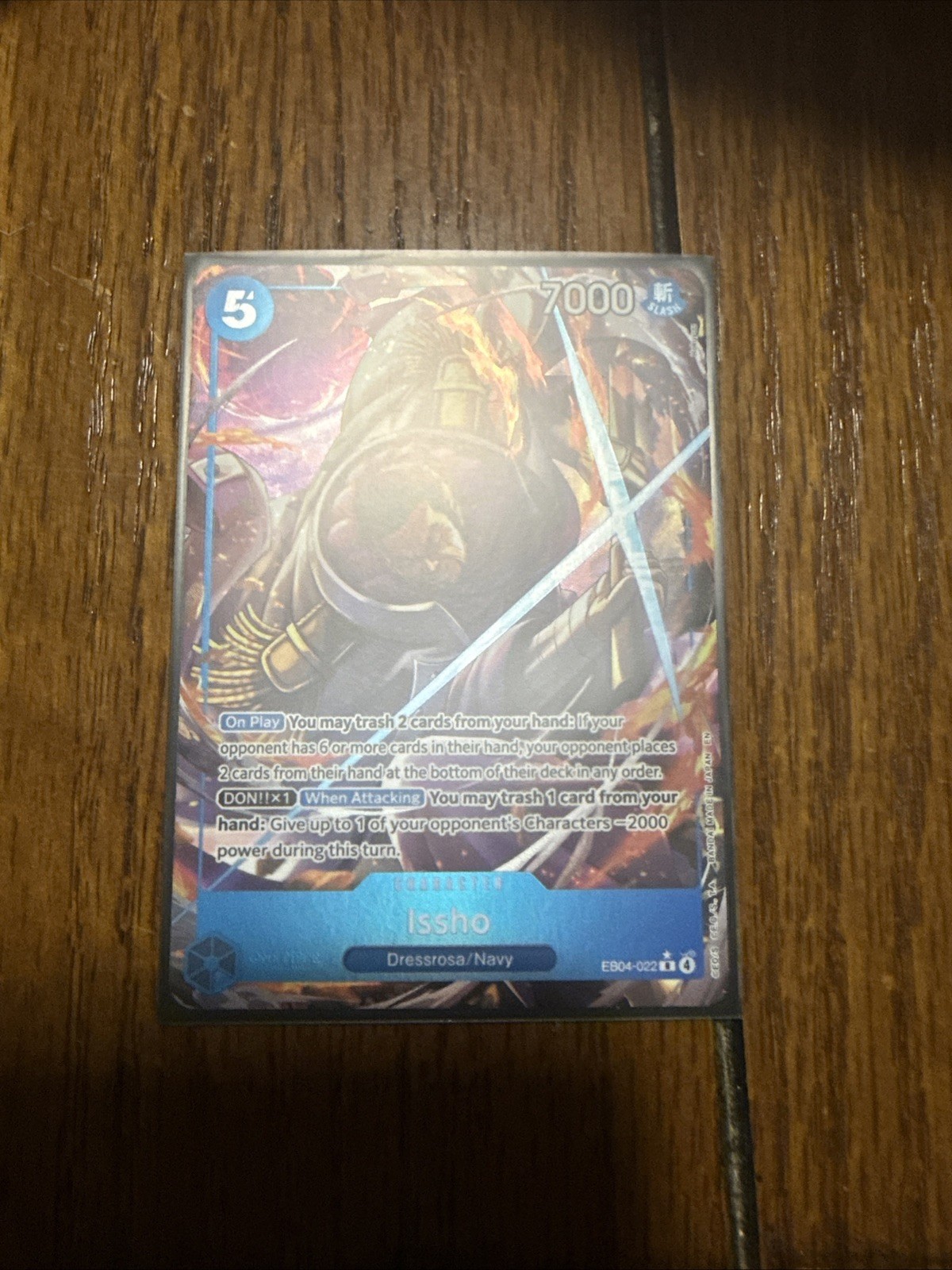 Issho R (Alt Art) EB04-022 THE AZURE SEA'S SEVEN English OP14