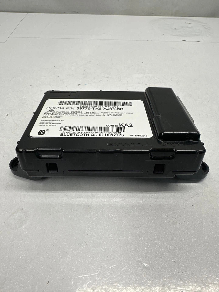 Honda Odyssey bluetooth control unit 14 to 17 touring model assy OEM 39770TK8A21 - Image 4 of 4