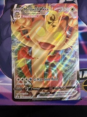 Pokémon TCG: Meowth VMAX - SWSH005 - Jumbo Card - Black Star Promo