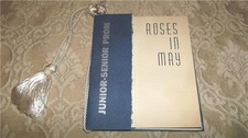 RARE VINTAGE 1954 PARMA HIGH SCHOOL OHIO PROGRAM JUNIOR SENIOR PROM ROSES IN MAY