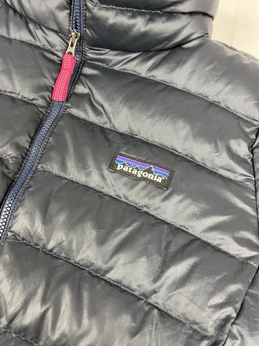 Patagonia Down Sweater Jacket Girls XL Blue Puffer Coat Winter Warm Youth - Picture 2 of 7