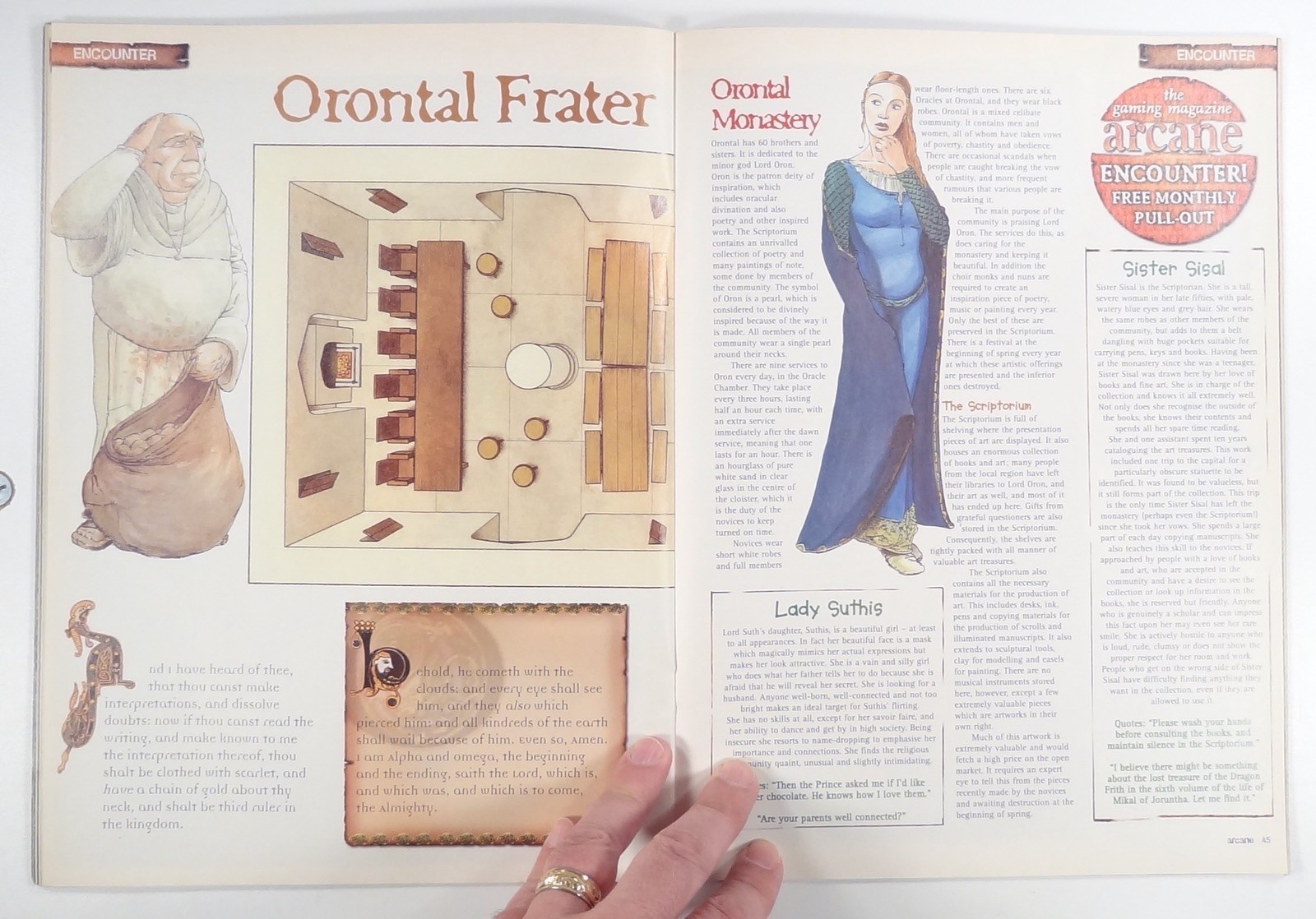 1997 Feb ARCANE UK All Genre TTRPG zine HORROR SYSTEM fantasy scenarios DEATH &c