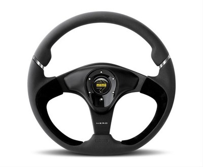 MoMo Italy NER35BK0B TUNING STEERING WHEELS, NERO, LEATHER / SUEDE