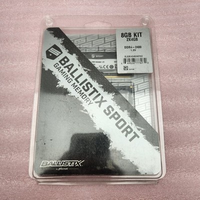 Crucial Ballistix Sport LT 8GB 2x4GB DDR4-2400 SODIMM Laptop Memory RAM - Good