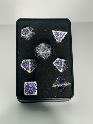 Dungeons & Dragon 7 Pc Metal Dice Kit D&D 