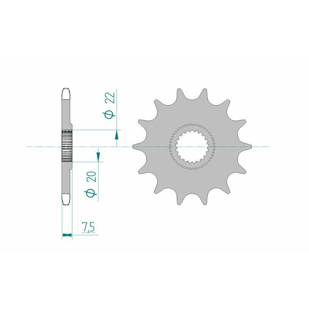 Self-Cleaning Steel Pinion 20210-Step 520 For Motorcycle Parts Accessories