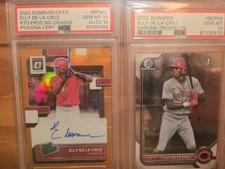 elly de la cruz Rc 5 Card Lot Cincinnati Reds Donruss Optic Orange Perfect 10 10