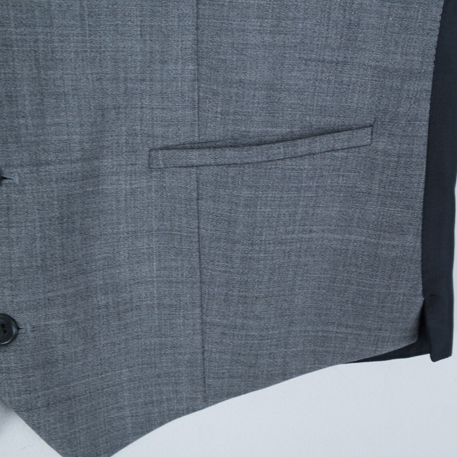 Mens Waistcoat Medium Size US 38 Grey CANDA Formal 100percent Wool Dress Vest image 8
