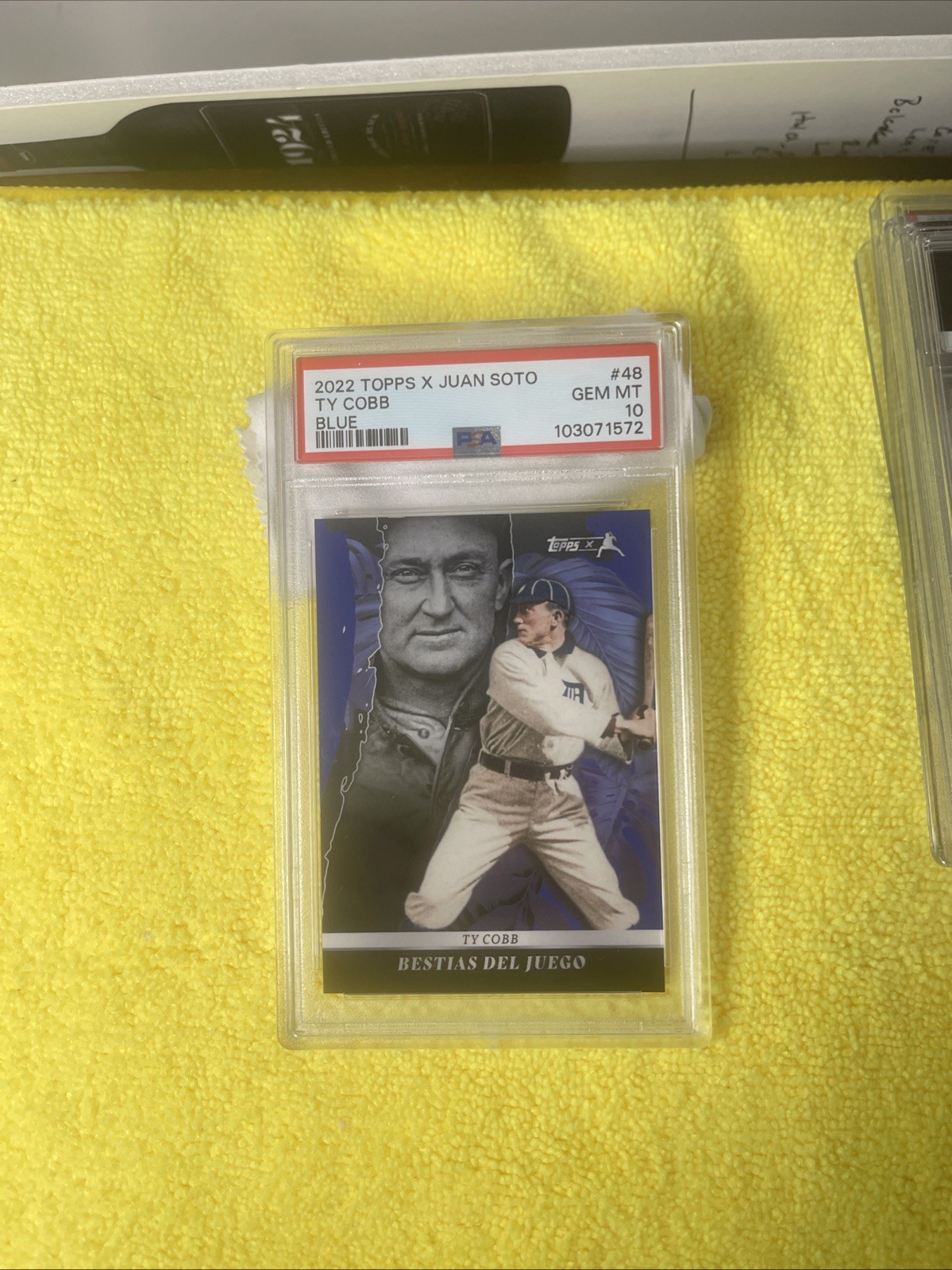 2022 TOPPS X TY COBB Blue #48 DETROIT TIGERS /19 PSA 10 LOW POP RARE MLB 10/19 view 3