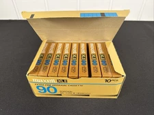 Maxell XLII-90 Extra Fine Epitaxial Cassette Lot Of 9