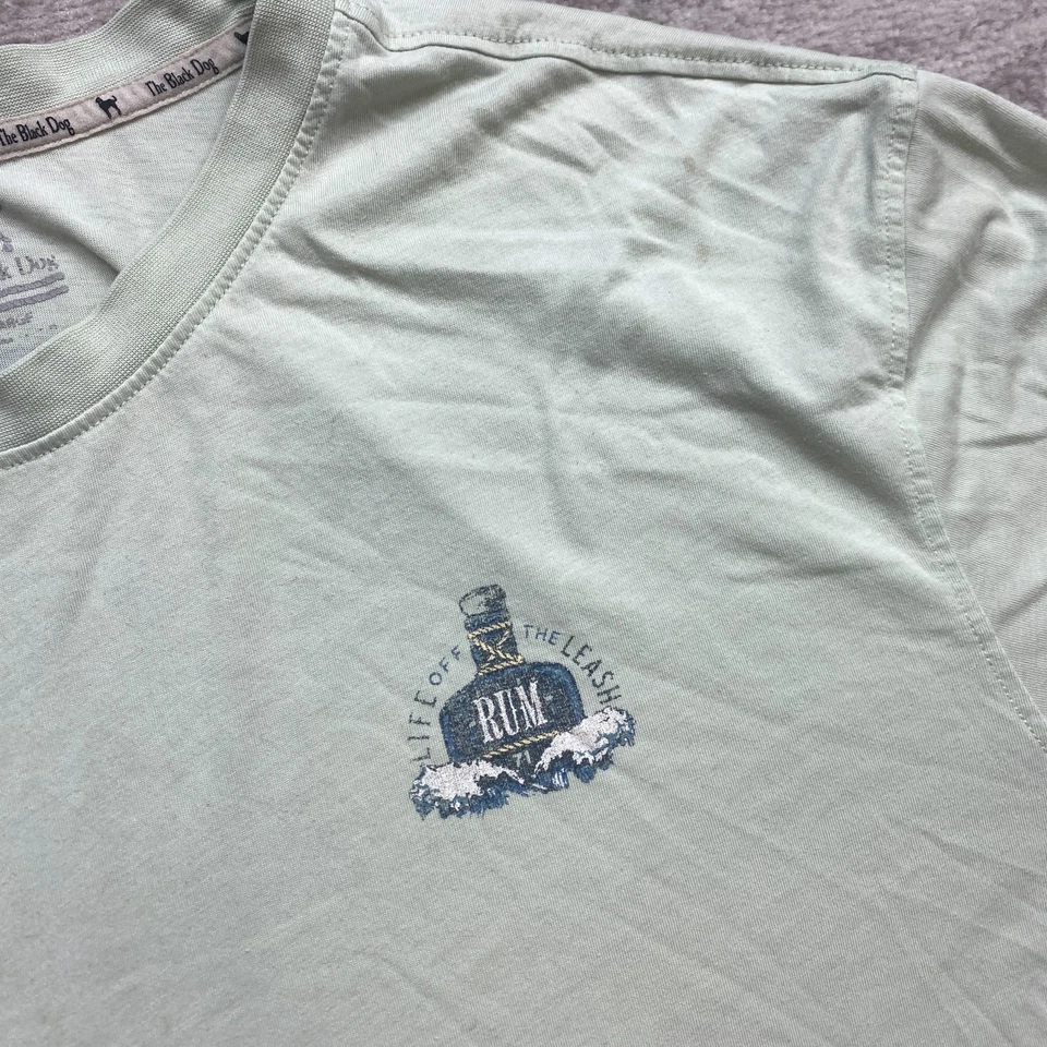 The Black Dog 衬衫 2XL XXL 绿色户外长袖 Marthas Vineyard Prep 男式 — 第 3/4 张图片