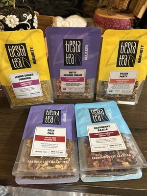 Tiesta Tea Premium Loose Leaf Tea: 5 Loose Leaf Tea Blends-sampler pack