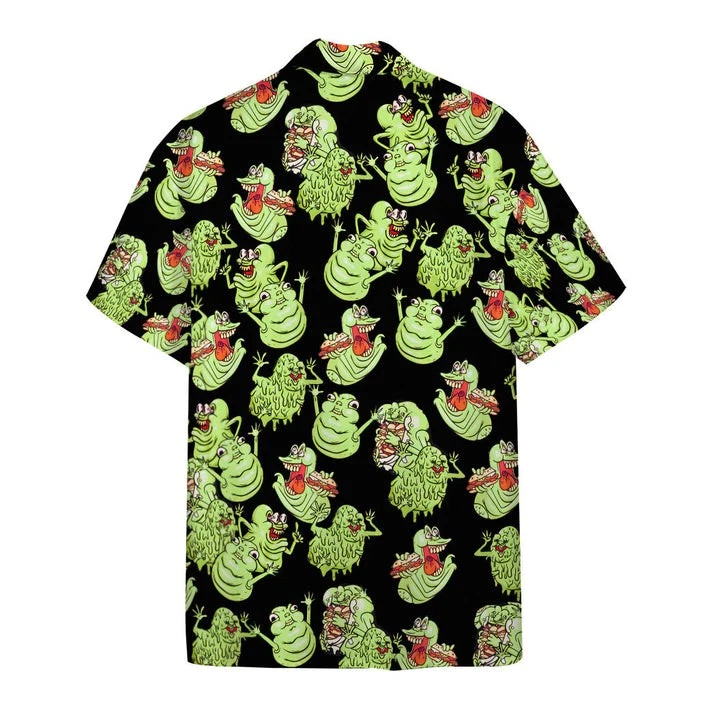 3D Ghostbusters Green Slimer Custom Hawaiian Shirt
