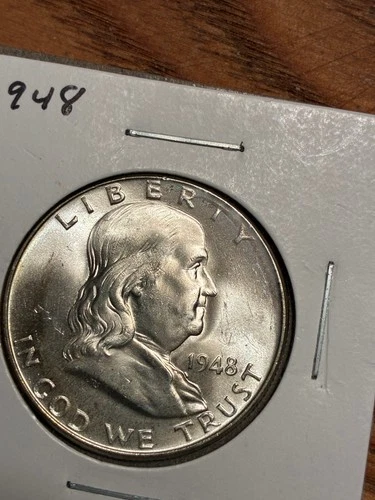 1948 Franklin Half - Great Toning - UNC -  $1.99 Shipping