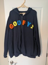 Disney Goofy Men's Hoodie 2XL XXL Vintage Disneyland Sweatshirt