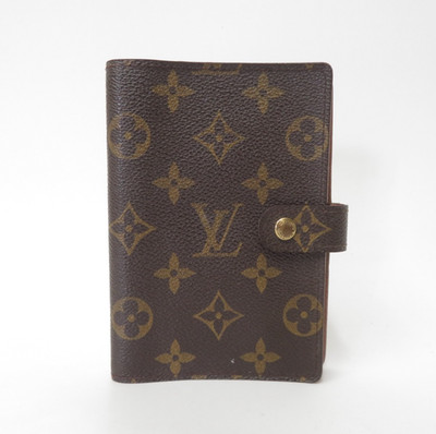 Authentic LOUIS VUITTON Monogram  Agenda PM Day Planner Notebook Cover S#52699