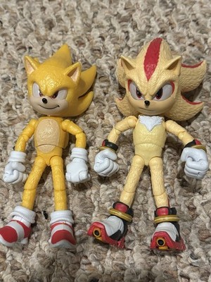 Sonic the Hedgehog 3 Super Sonic + Super Shadow Jakks Pacific 5 Inch Figures
