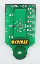DEWALT DE0730G Green Laser Target Card