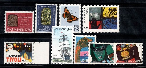 Dänemark 1993 postfrisch ** 100% Archäologie, Schmetterling, Schiff, Trachten