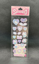 NEW VINTAGE RARE Sanrio Hello Kitty Blue Angel Wings Iridescent Stickers 1997 