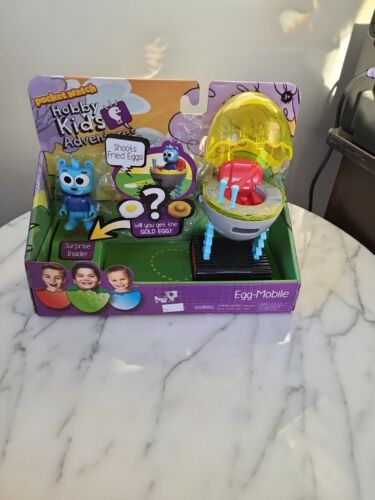 Hobby Kids Adventures Hobby Bear Pocket Watch Egg Mobile Shoots Fried Eggs! NIB - Picture 1 of 3
