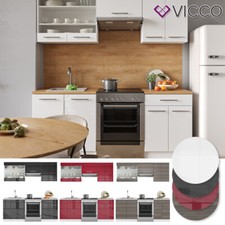 Küchenzeile Küchenblock Einbauküche 200cm Fame-Line Vicco