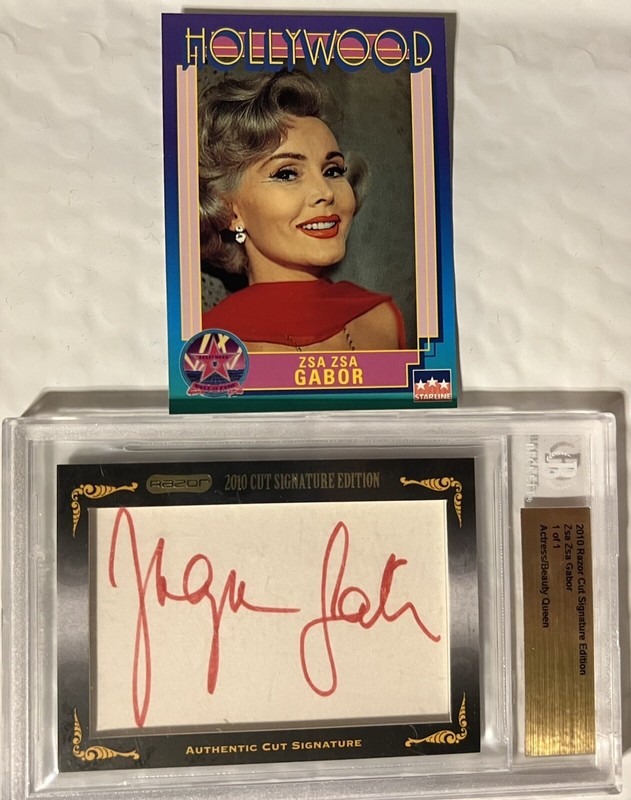 Razor Cut Signature Edition 2010 ZSA ZSA GABOR 1/1 Autographed Beckett Grading