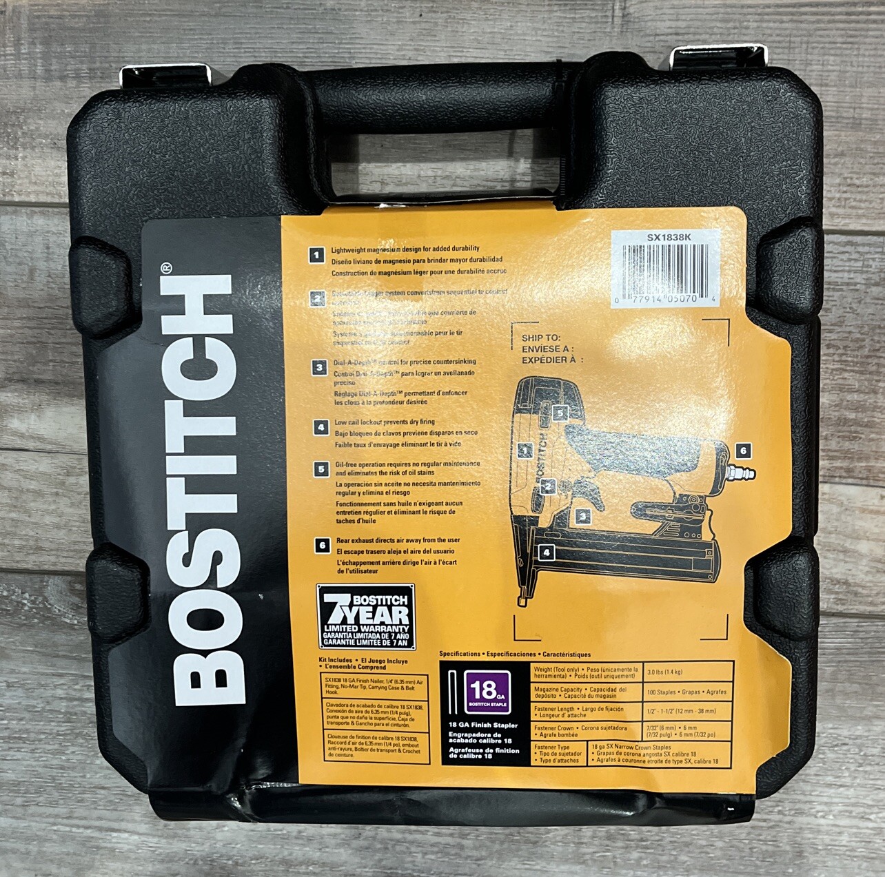 Bostitch SX1838K 18 Gauge Finish Stapler Kit for sale online eBay