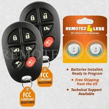 Replacement for Toyota Sienna Keyless Entry Remote Car Key Fob 6b Pair