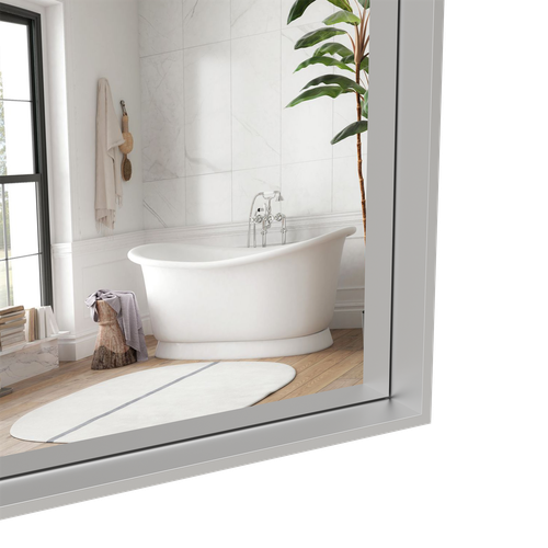 60"x40" Oversized Bathroom Vanity Mirror Large Wall Mirrors with Aluminum Frame - Picture 7 of 10