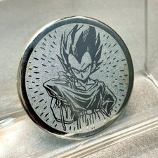 Vegeta Silver Mini Menko Card Dragon Ball Z Super Saiyan Vintage Jump Japan D81