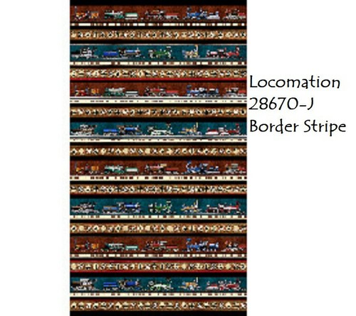 Locomotion Trains 28672 E QT Fabrics cotton quilt fabric All over Motifs - Picture 6 of 7
