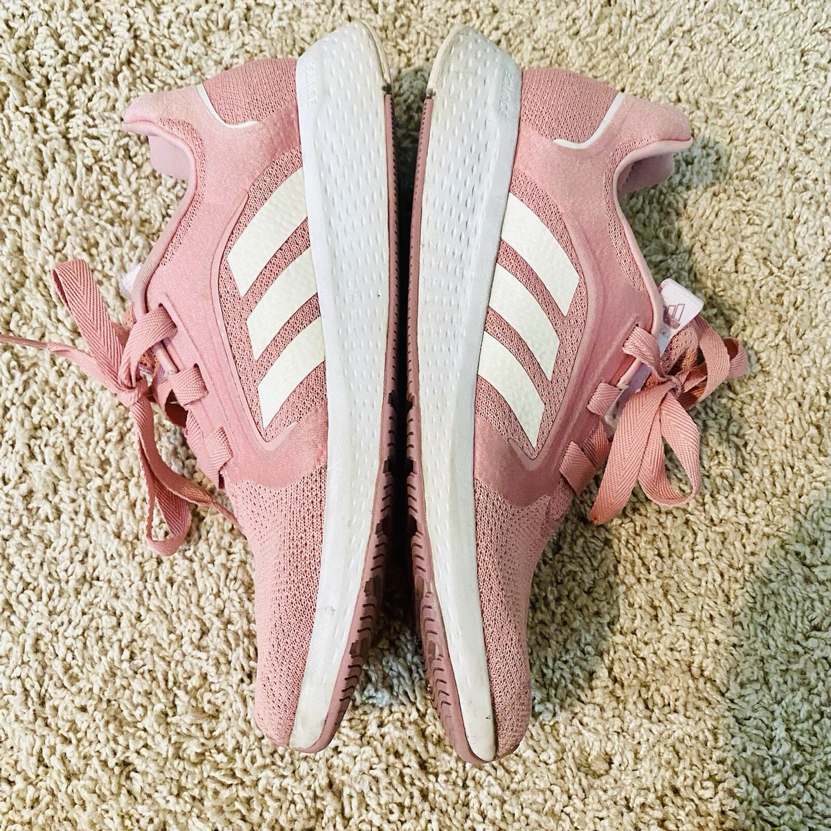 Adidas Bounce Women's Sneakers Shoes Light Pink Vented Size Edge Lux  Walking