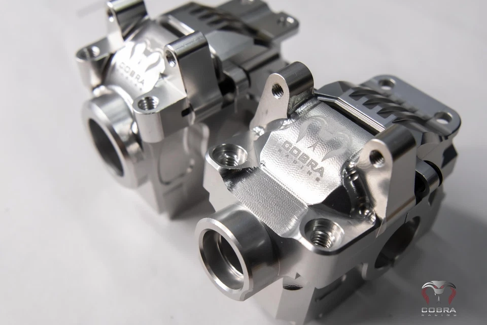 Carcasa diferencial CR CROMADA delantera + trasera para Traxxas Slash Rustler 4x4 4x4 Foto 2 de 4