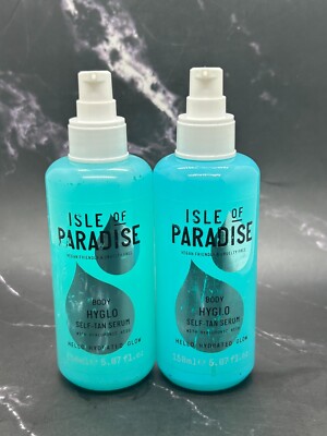 Lot 2 Isle of Paradise Hyglo Body Hyaluronic Self Tan Serum - 150 ml  See Desc