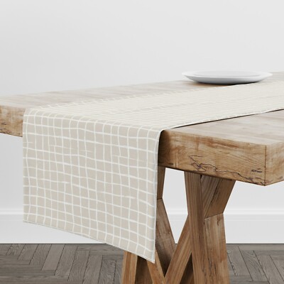 Tischläufer Minimal Boho | Einzigartiges Design Tischdeko | Made in EU