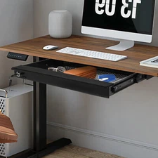 Black Under-Desk Drawer Storage Organizer for Standing Desks Pull-out Drawer
