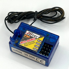 HITEC HFS-04MG 3 / 4 CHANNEL RC 35 MHZ FM PPM TINY BLUE RECEIVER FOR GLIDERS