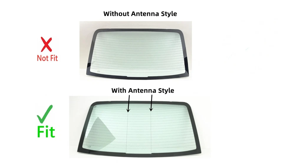 Fits 05-09 Kia Spectra 04 Spectra 2.0L Sedan Heated Back Window Glass W/ Antenna - Изображение 3 из 4
