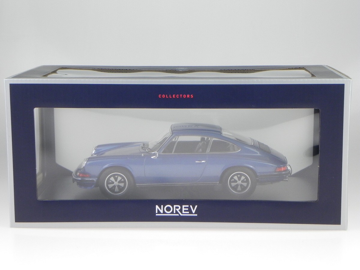 Porsche 911 S 911S 1973 blue metallic diecast model car