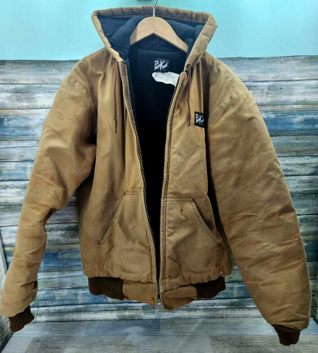 VTG Polar King Key Insulated Quilt Foam Lined Canvas Jacket 44 L