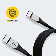 USB C to USB C Cable FAST Charger Type C Cord with LED Light for Samsung Galaxy