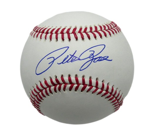Pete Rose Autographed Rawlings OML Baseball Cincinnati Reds JSA