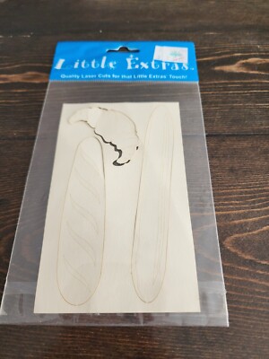 Bread Croissant Die Cut Laser Cut New Little Extras Scrapbooking - Retired #23