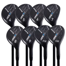 Senior Mens Rife RX7 Hybrid Irons Set #4-SW Senior Flex Graphite Right Handed