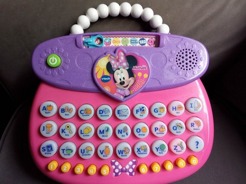 VTech Disney Minnie Mouse ABC Fashion Purse Electronic Alphabet Learning Toy - Picture 2 of 3