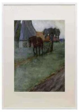 Frieseke Frederick C Man Plowing A3 A4 Framed Print Picture